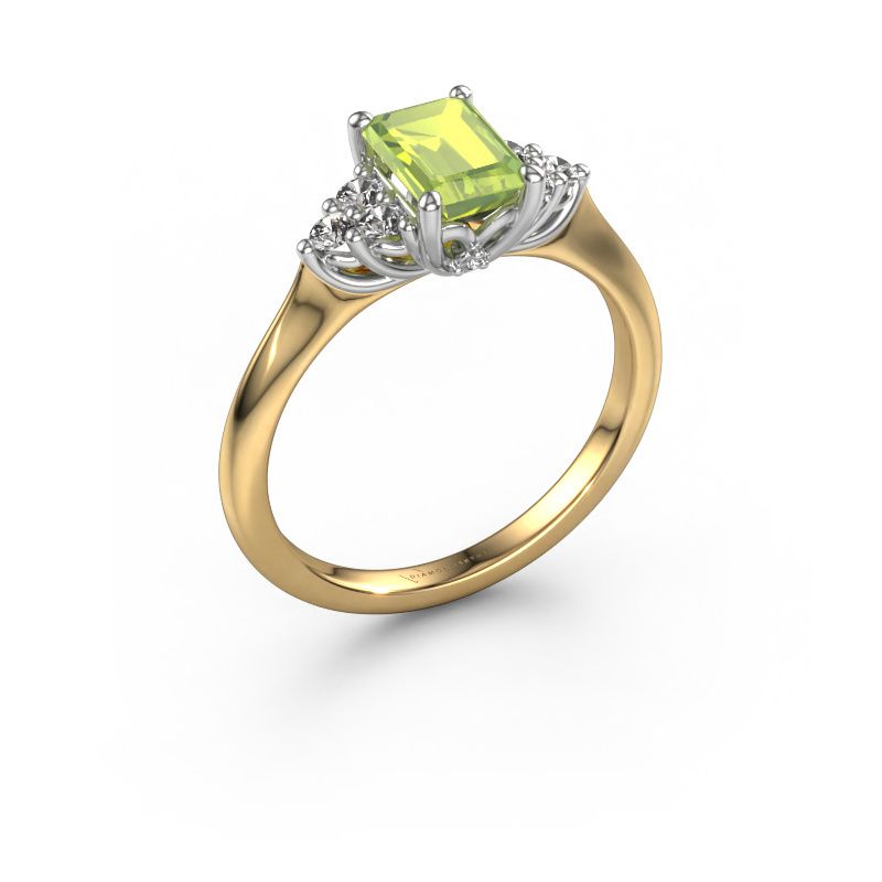 Verlobungsring Felipa EME 585 Gold Peridot 7x5 mm