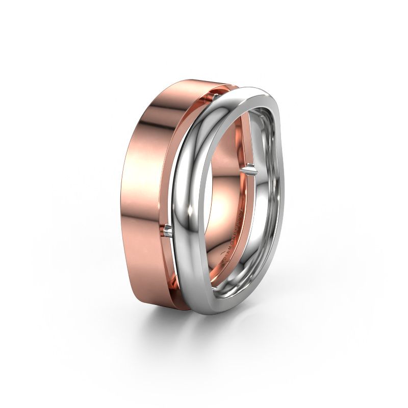 Wedding ring WH6008M18BP 585 rose gold ±0.39x0.08 in