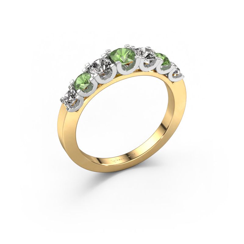 Ring Selina 3 585 Gold Turmalin grün 3.7 mm