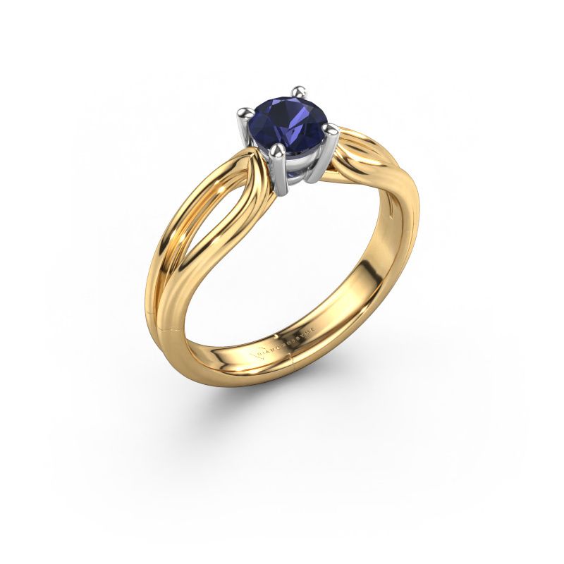 Verlobungsring Antonia rnd 1 585 Gold Saphir 5 mm