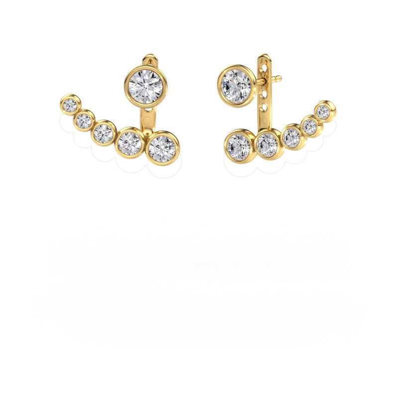 Earrings Wendy 585 gold lab grown diamond 2.19 crt