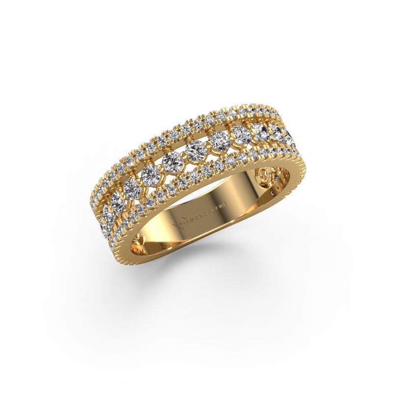 Ring Elizbeth 1 585 gold lab grown diamond 0.84 crt