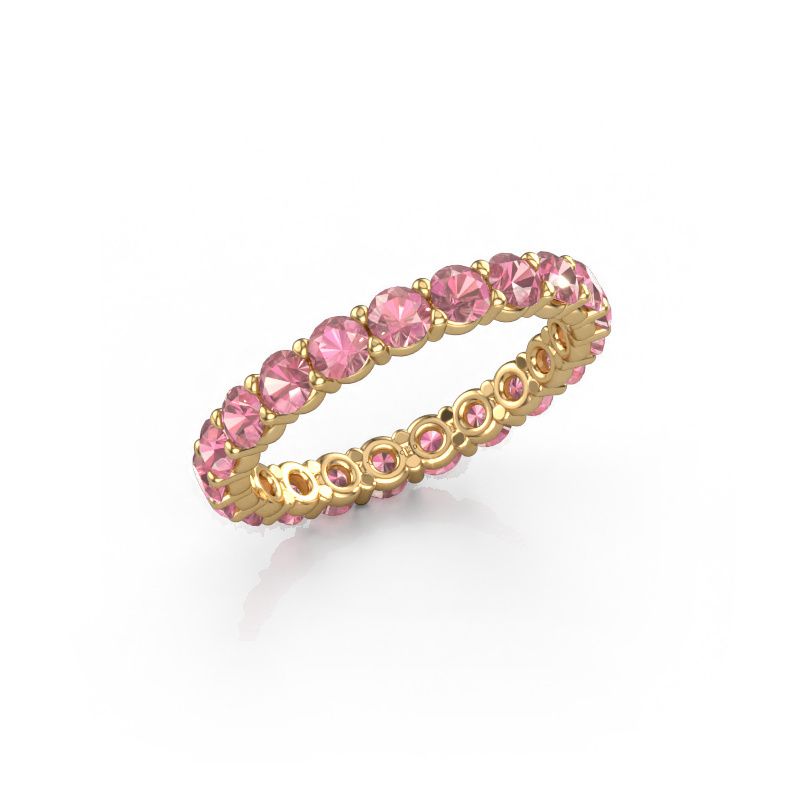 Ring Heddy rnd 2.9 585 gold tourmaline pink 2.9 mm
