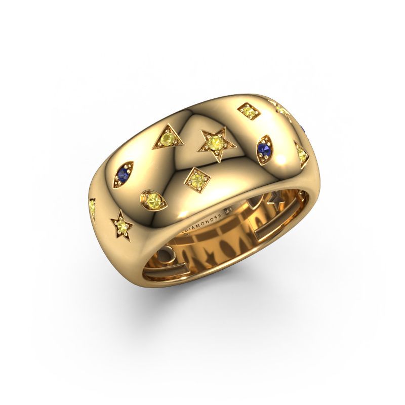 Ring Sasha 1 585 Gold Saphir 1.3 mm