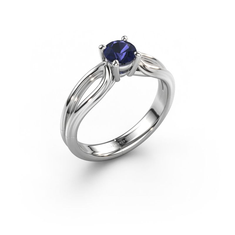 Verlobungsring Antonia rnd 1 950 Platin Saphir 5 mm