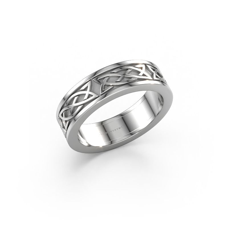 Heren ring Alec 585 witgoud