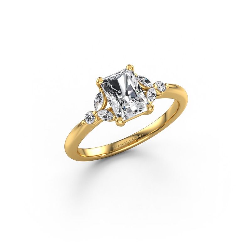 Engagement ring Megan RAD 585 gold lab grown diamond 1.00 crt