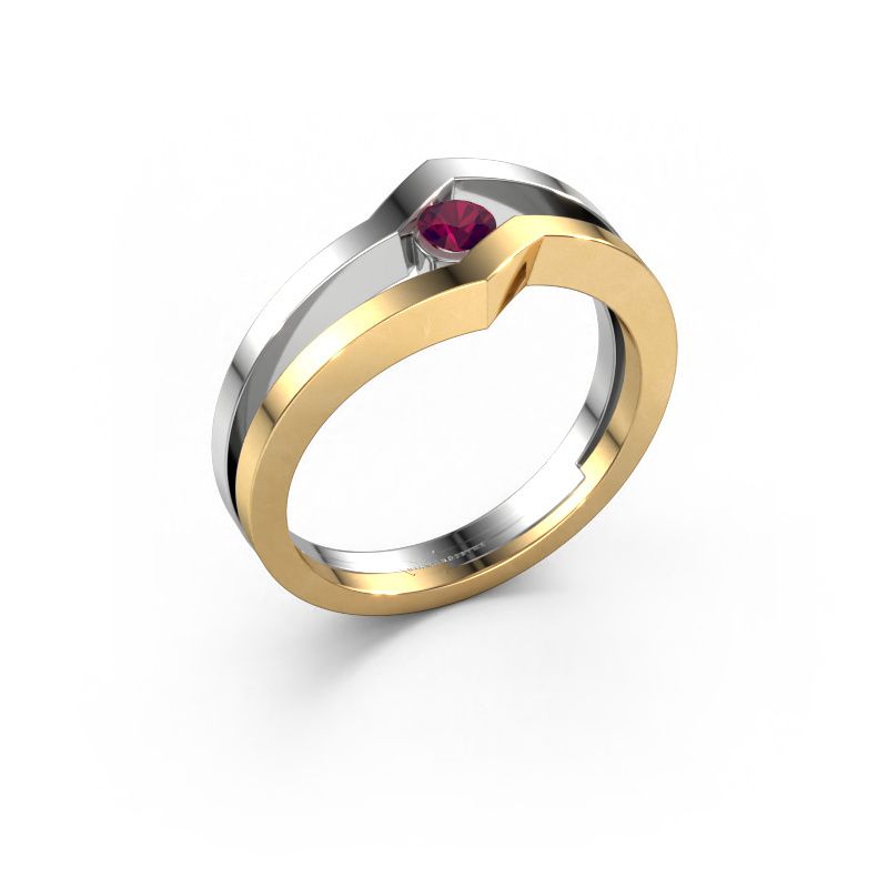 Ring Elize 585 goud rhodoliet 3.4 mm