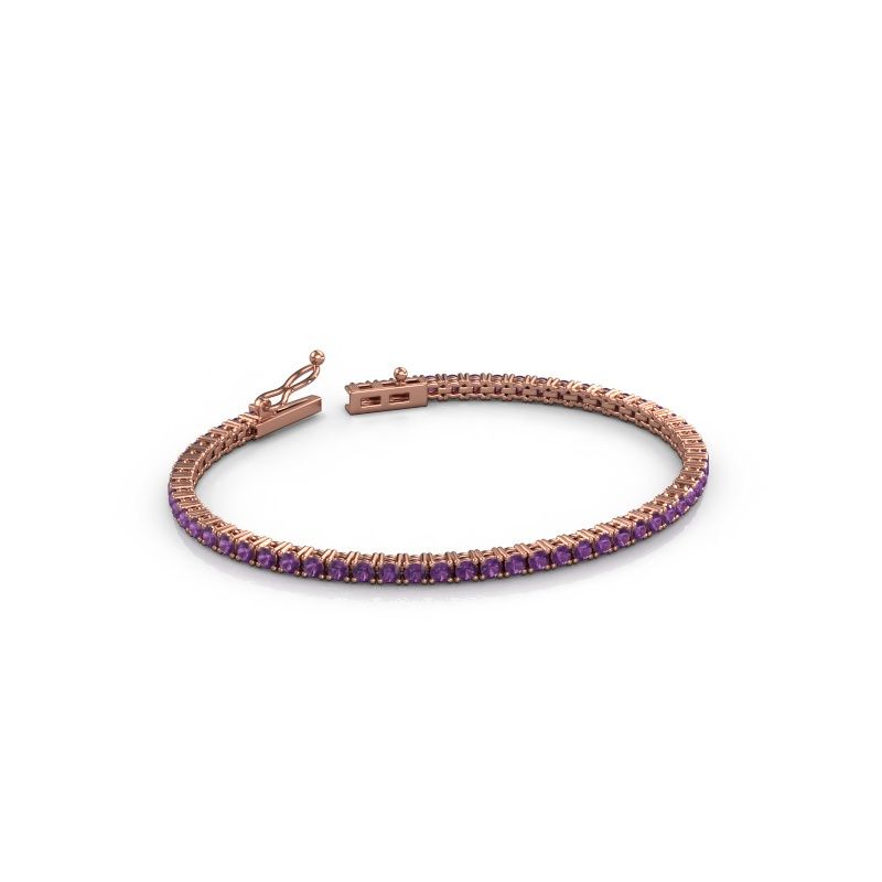 Bracelet tennis Shirley 2.4 585 or rose 2.4 mm