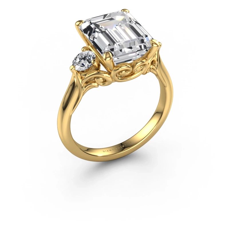 Engagement ring Laurian EME 585 gold lab grown diamond 5.71 crt