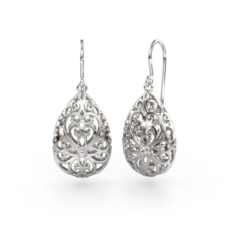 Ohrhänger Idalia 2 585 Weißgold Lab-grown Diamant 0.09 crt