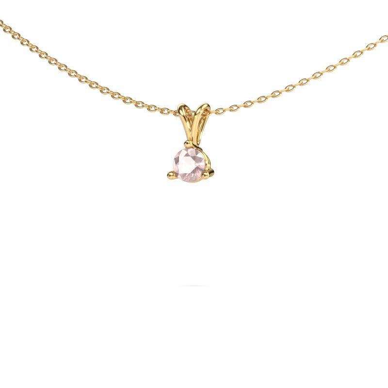Pendant Somer 585 gold morganite champagne 6 mm