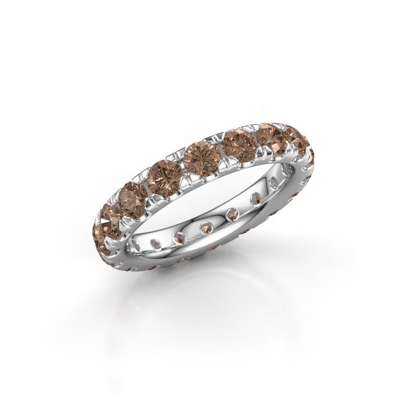 Image of Stackable Ring Jackie 3.4<br/>585 white gold<br/>Brown Diamond 2.700 Crt