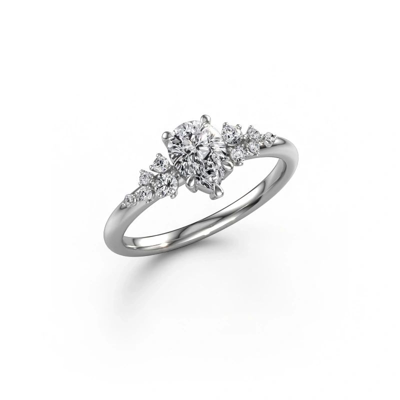 Ring Royce PER 585 witgoud diamant 0.783 crt