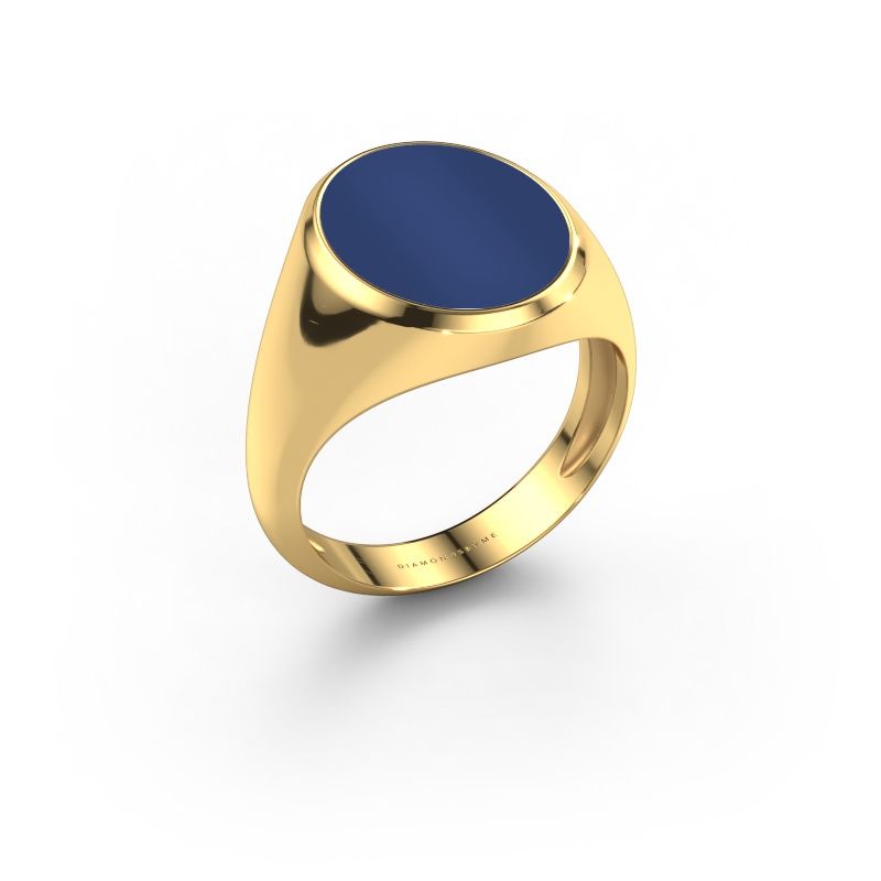 Siegelring Herman 4 light 585 Gold Lapislazuli 15x12 mm