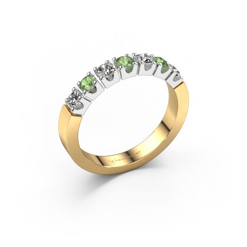 Ring Dana 7 585 Gold Turmalin grün 3 mm