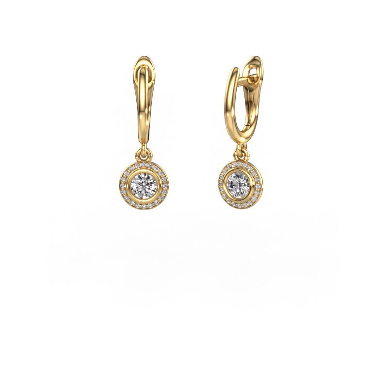 Ohrhänger Noud RND 585 Gold Lab-grown Diamant 0.60 crt