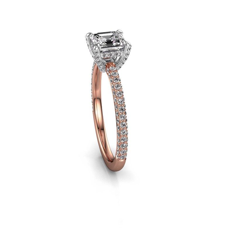 Image of Engagement ring saskia 2 ash<br/>585 rose gold<br/>diamond 1.598 crt