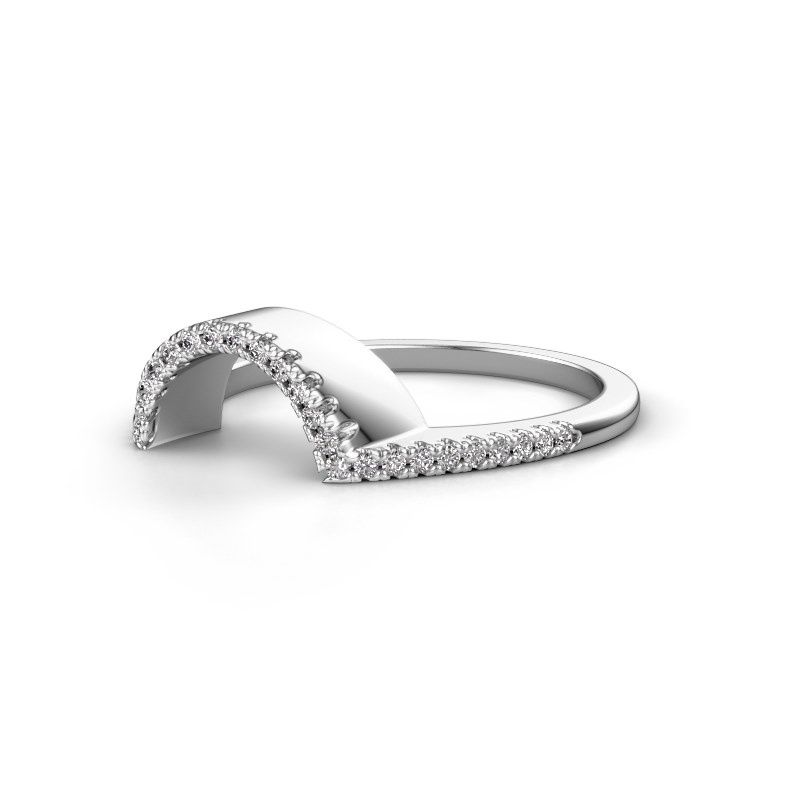 Afbeelding van Aanschuifring SRH0638C10H2<br/>950 platina<br/>Lab-grown diamant 0.16 crt