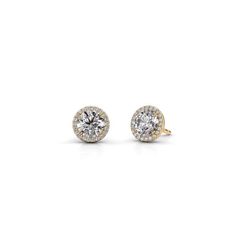 Image of Earrings Seline rnd 585 gold diamond 2.20 crt