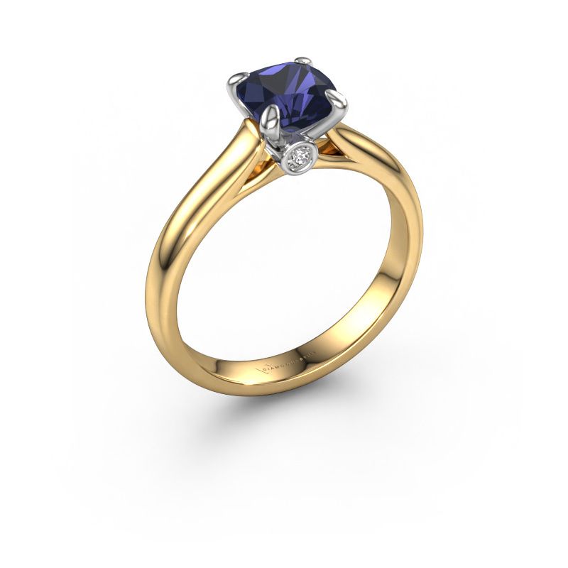 Verlobungsring Valorie cus 1 585 Gold Saphir 6 mm
