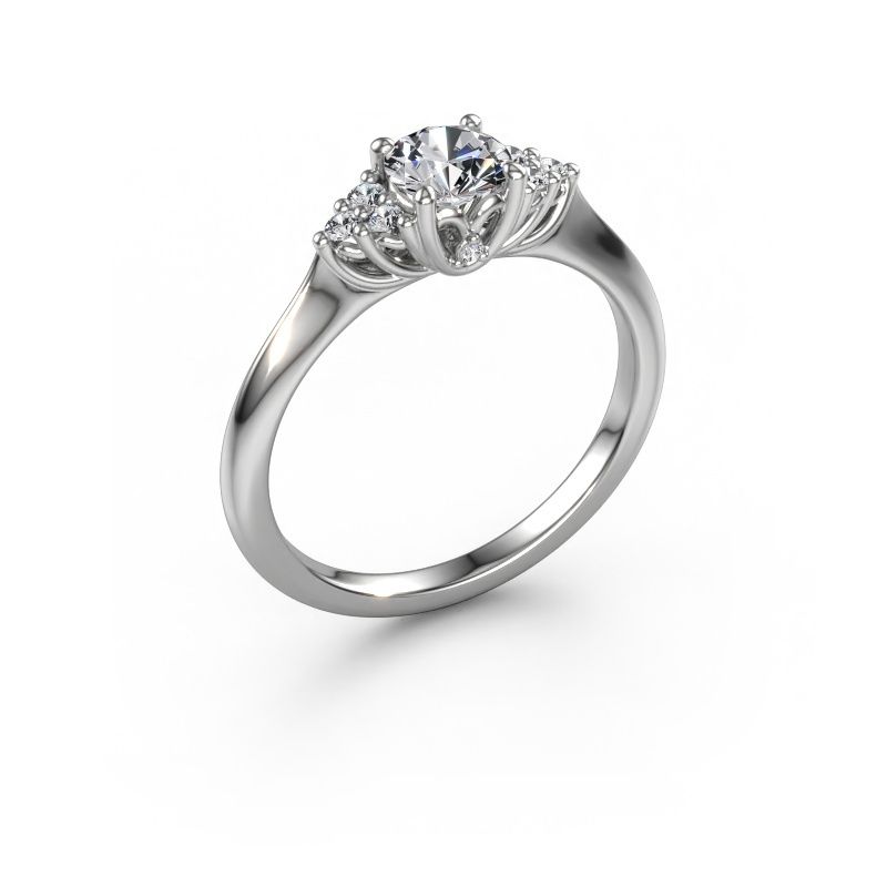 Engagement ring Felipa RND 585 white gold lab grown diamond 0.621 crt