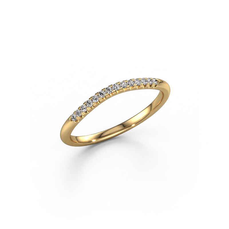 Stackable ring SR10A4H 585 gold lab grown diamond 0.113 crt