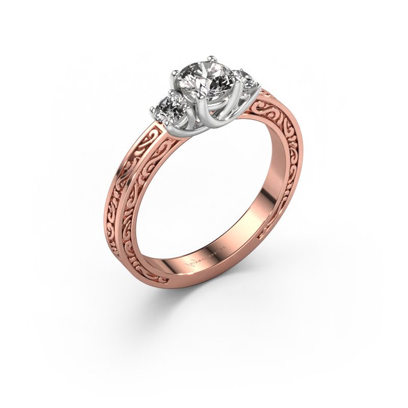 Verlobungsring Betty 1 585 Roségold Lab-grown Diamant 0.70 crt