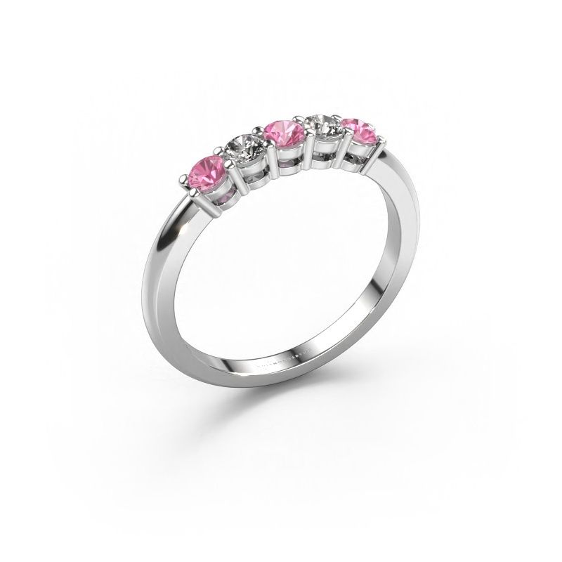 Ring Michelle 5 950 Platin Pink Saphir 3 mm