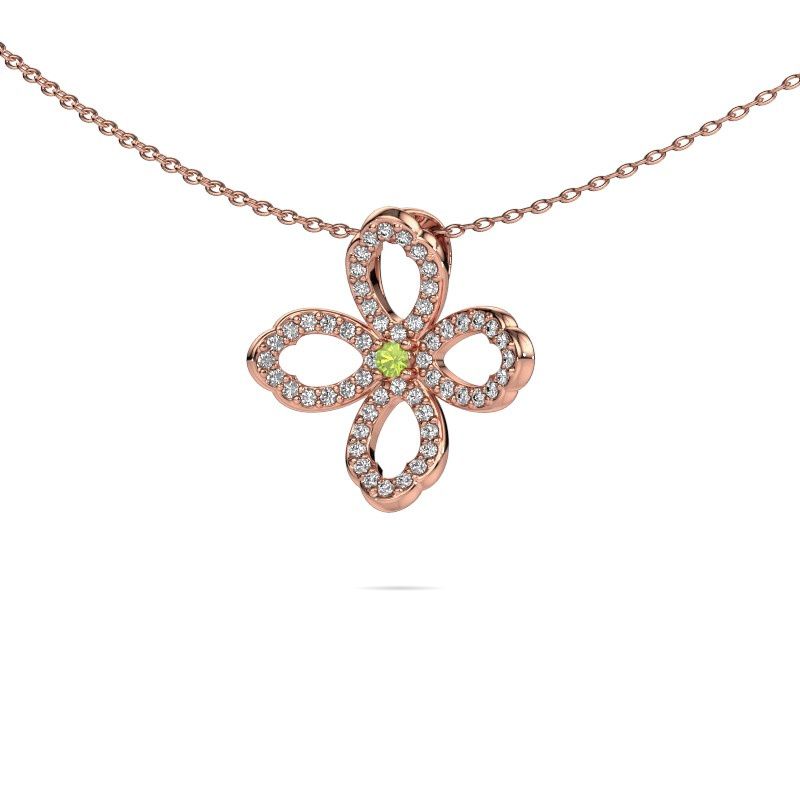 Kette Chelsea 585 Roségold Peridot 2 mm