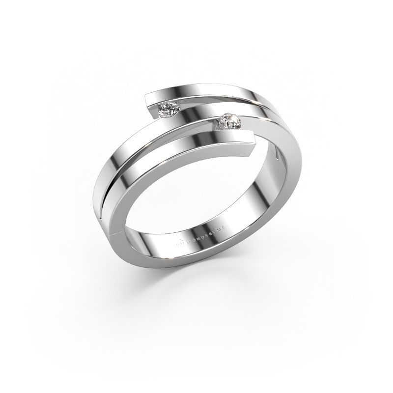 Ring Roxane 585 Weißgold Lab-grown Diamant 0.06 crt
