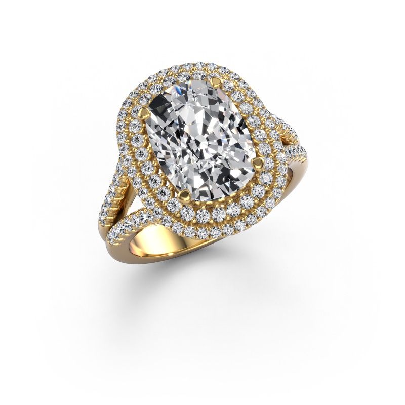 Engagement ring Elvie CSH 585 gold diamond 4.63 crt