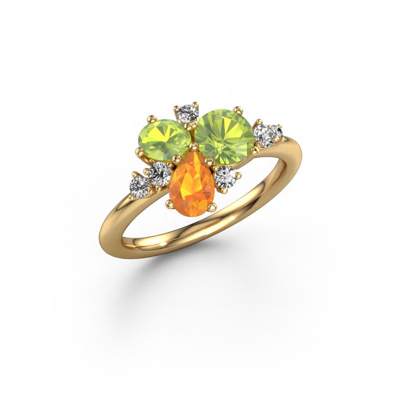 Ring Anja 585 gold peridot 5.4 mm