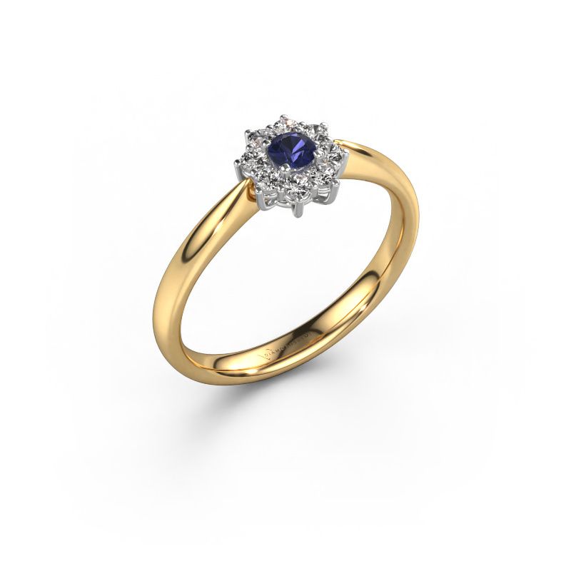 Engagement ring Carolyn 1 585 gold sapphire 3 mm