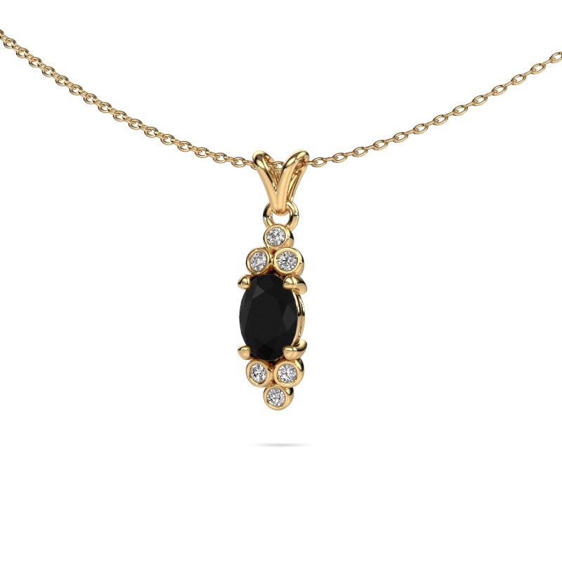 Pendant Lucy 2 585 gold black diamond 1.14 crt