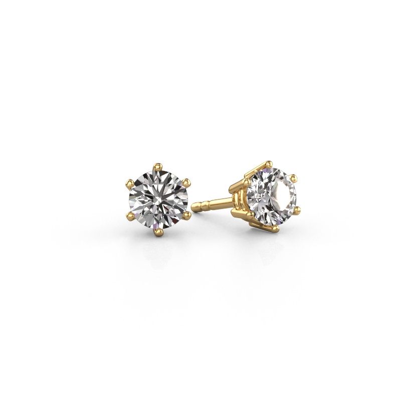 Earrings Fay 585 gold diamond 0.60 crt