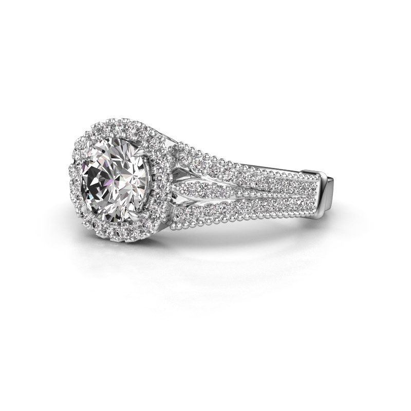 Image of Engagement ring Darla 585 white gold diamond 1.389 crt