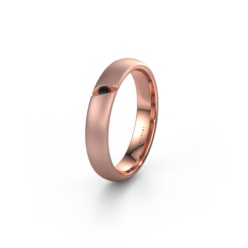 Alliance WH0176L34AP 585 or rose diamant noir ±4x1.7 mm