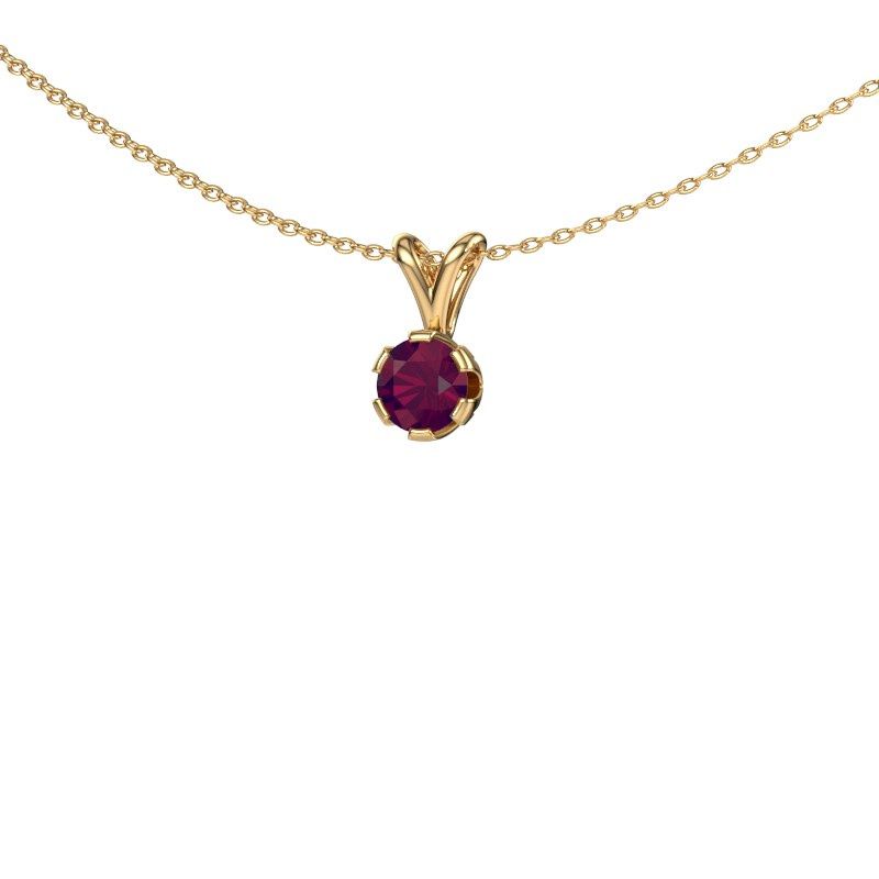 Pendant Julia 585 gold rhodolite 5 mm