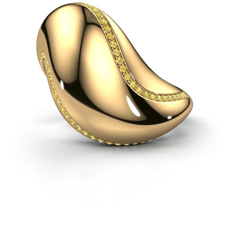 Afbeelding van Ring Phyliss<br/>585 goud<br/>Gele saffier 1 mm
