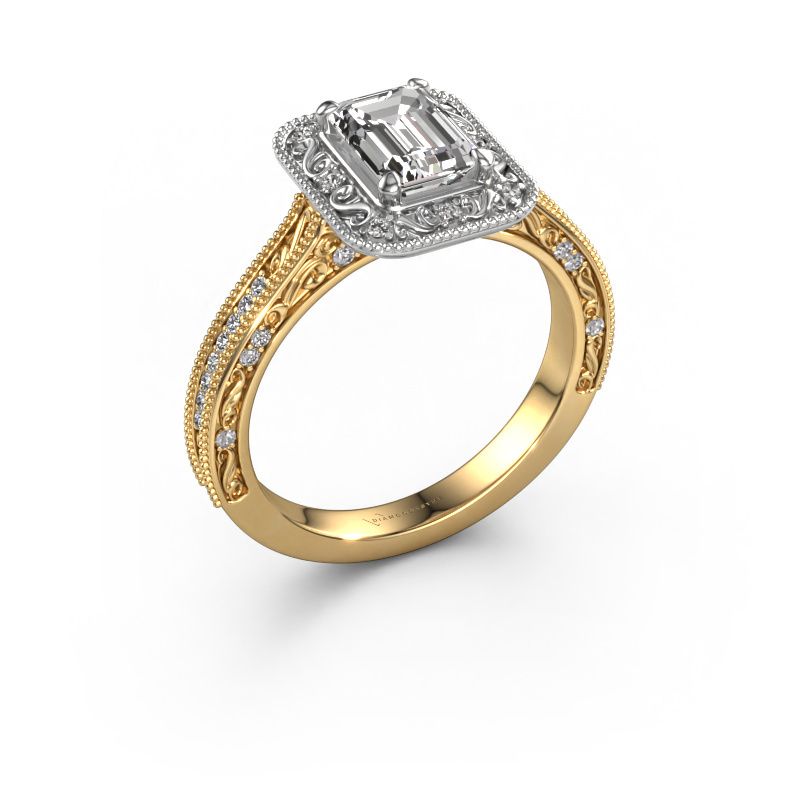 Engagement ring Alice EME 585 gold lab grown diamond 1.10 crt