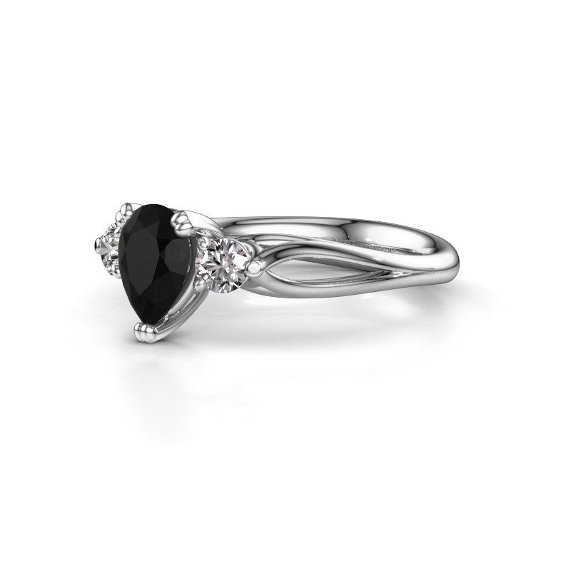 Afbeelding van Verlovingsring Amie per 950 platina zwarte diamant 1.20 crt