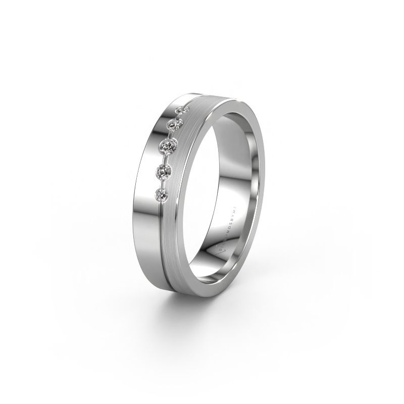 Trauring WH0924L15APM 950 Platin Lab-grown Diamant ±5x1.7 mm