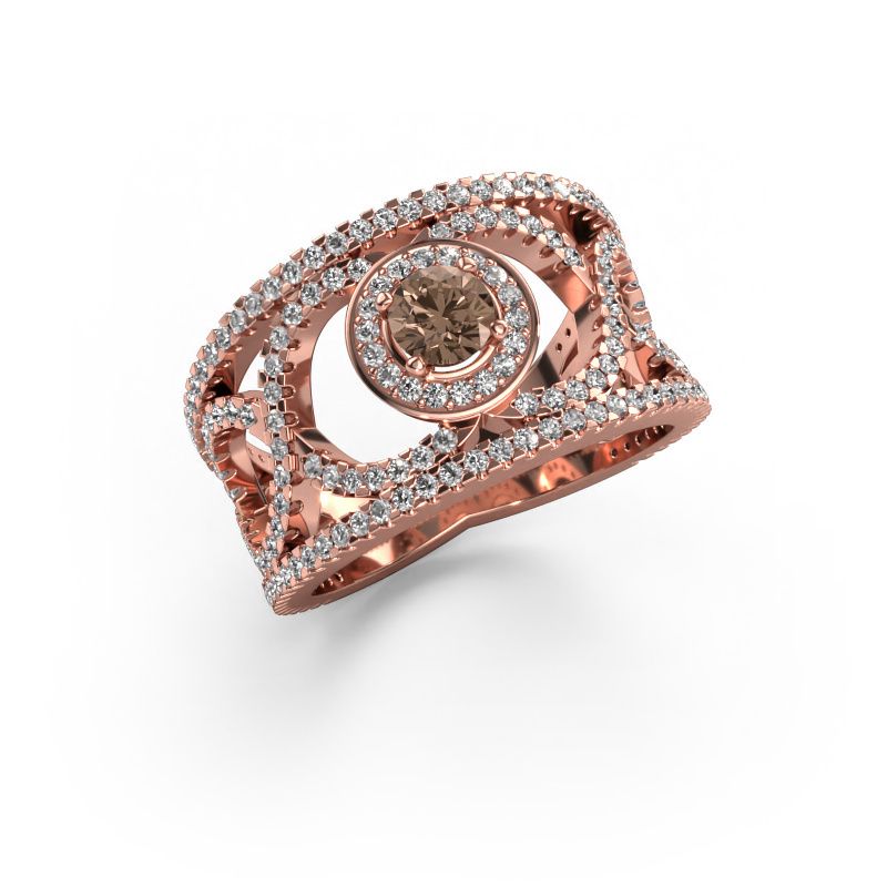 Ring Regina 585 Roségold Braun Diamant 1.25 crt
