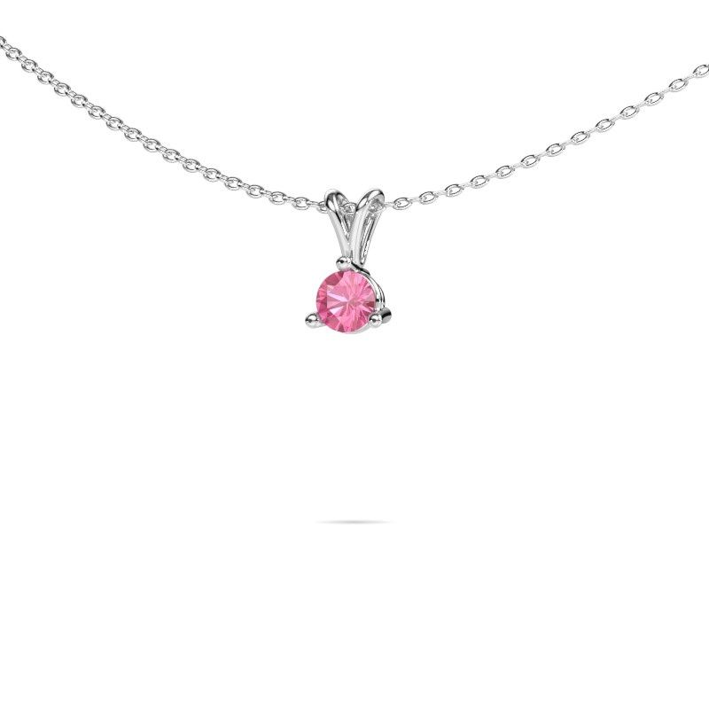 Pendant Somer 950 platinum pink sapphire 6 mm