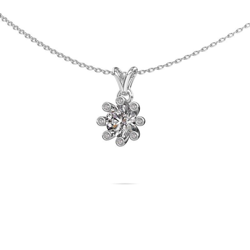 Pendant Carola 3 950 platinum diamond 0.80 crt