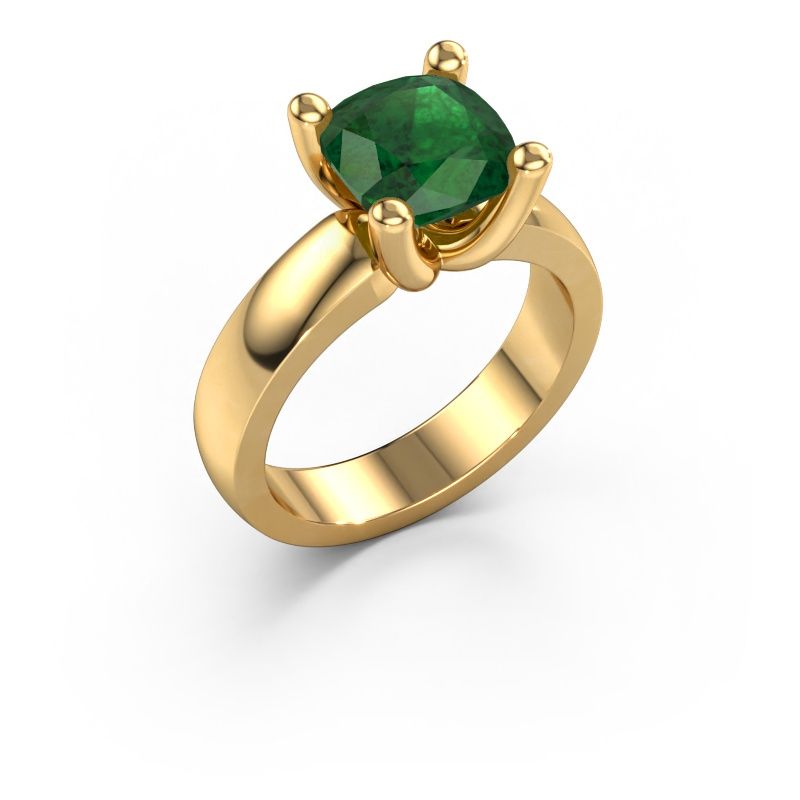 Ring Clelia CUS 585 gold emerald 8 mm