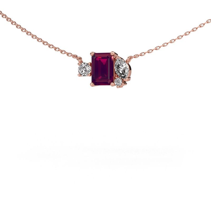 Anhänger Frauke EME 585 Roségold Rhodolit 7x5 mm