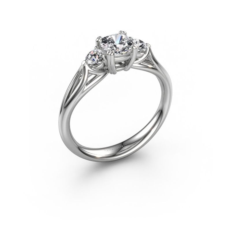 Engagement ring Amie cus 950 platinum lab grown diamond 0.900 crt