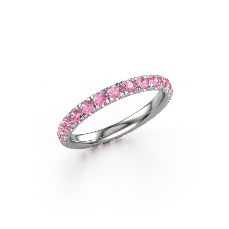 Ring Jackie 2.3 585 white gold pink sapphire 2.3 mm